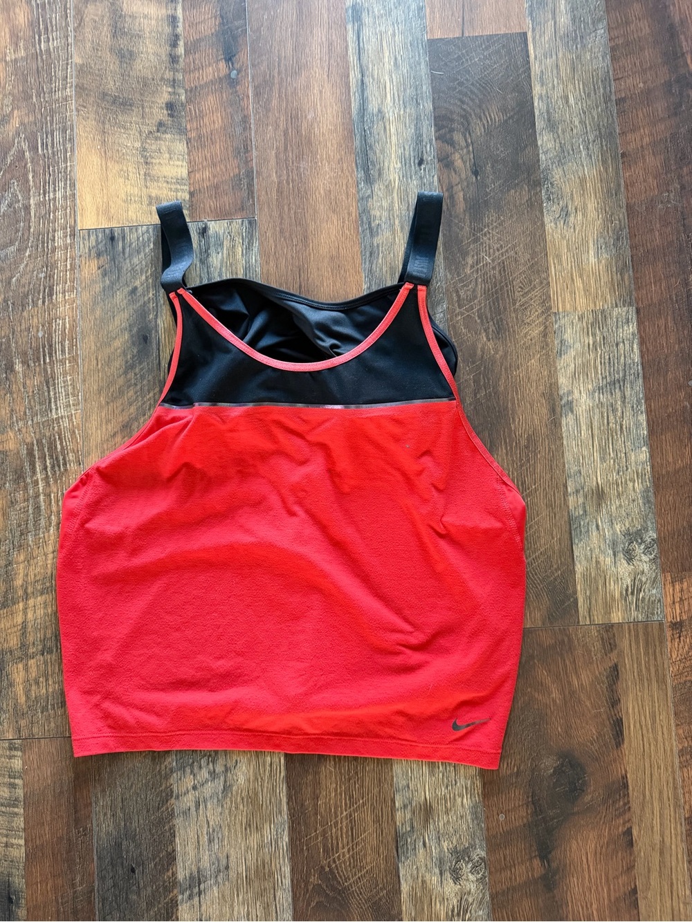 Nike Red and Black Performance Tank
